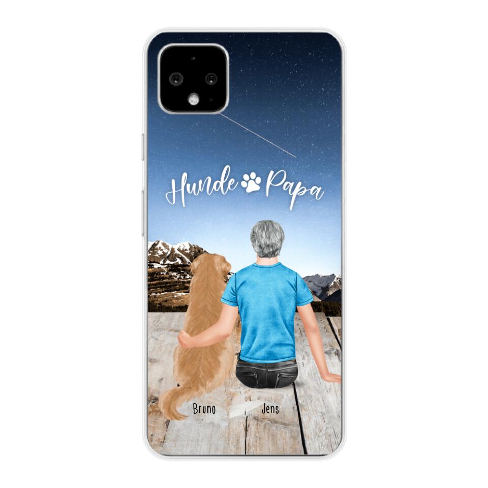 Personalisierte Handyhülle mit 1 Mann + 1 Hund/Katze - Google