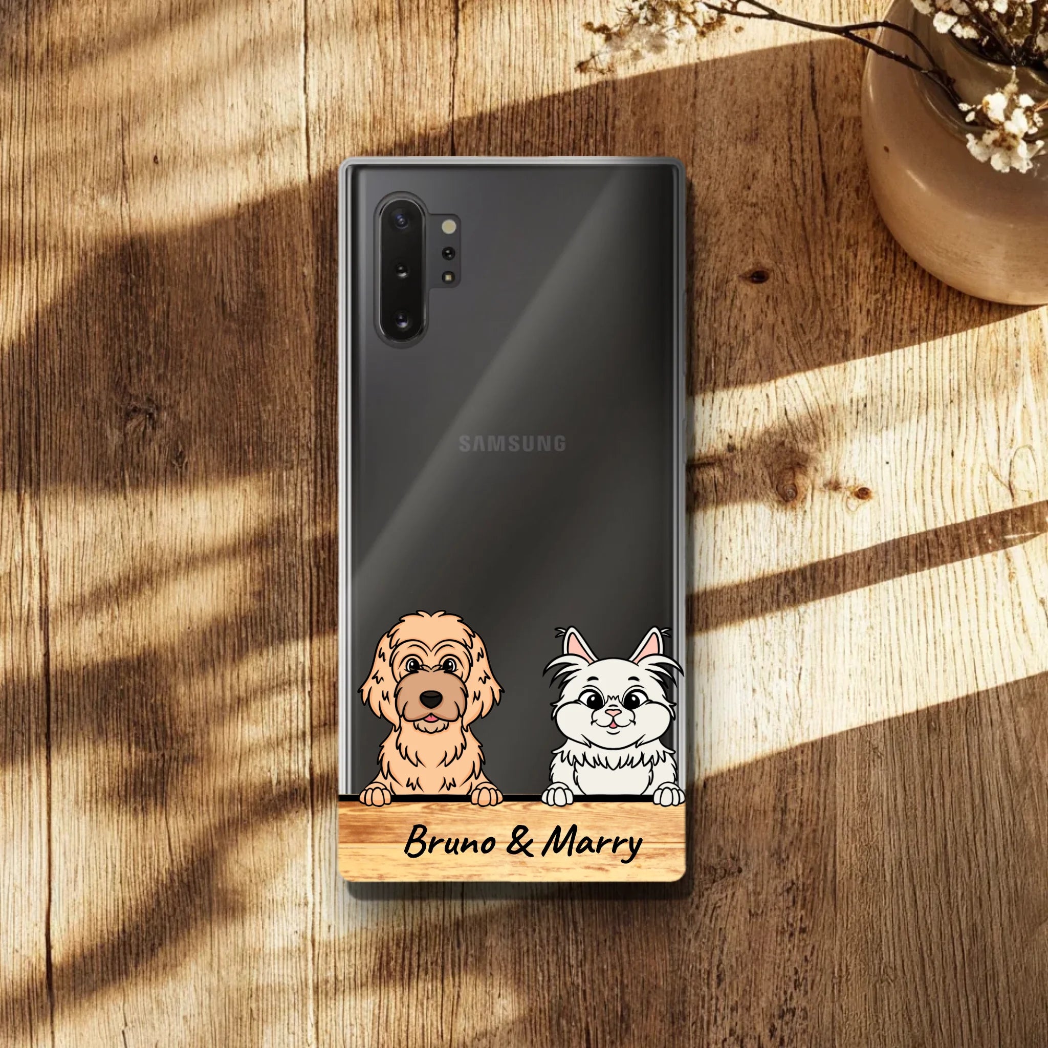 Personalisierte Handyhülle mit 1-6 Hunden/Katzen - Samsung