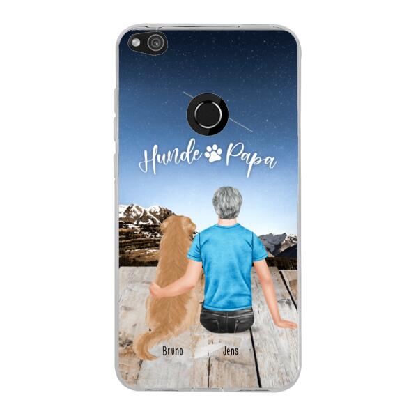 Personalisierte Handyhülle mit 1 Mann + 1 Hund/Katze - Huawei