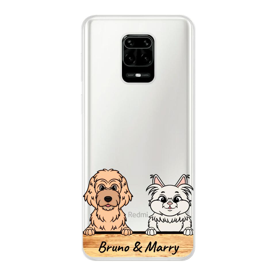 Personalisierte Handyhülle mit 1-6 Hunden/Katzen - Xiaomi