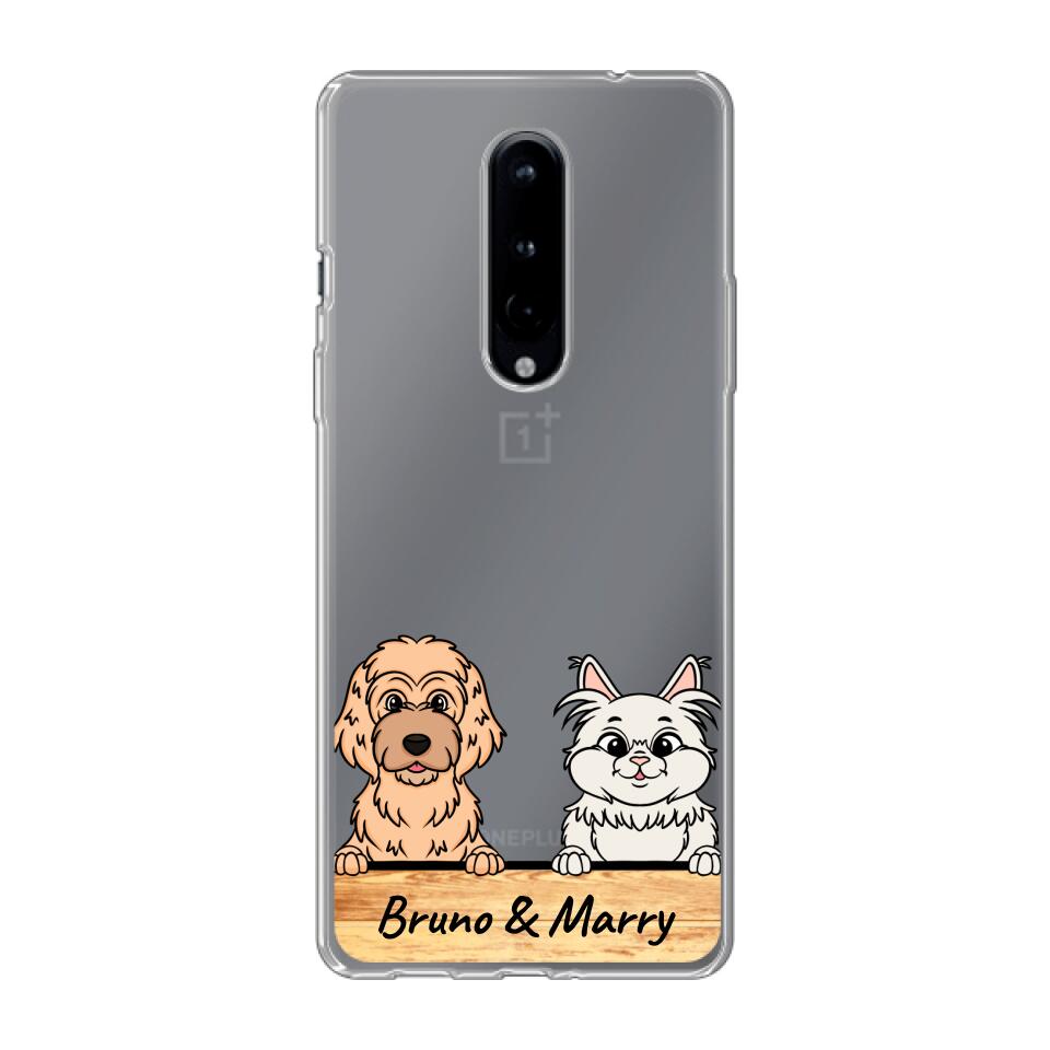 Personalisierte Handyhülle mit 1-6 Hunden/Katzen - OnePlus